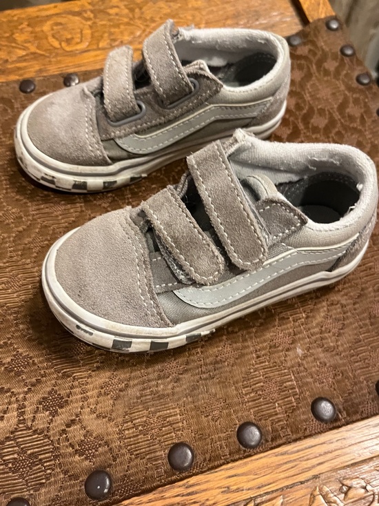 Other - Toddler VANS Grey Old Skool School Size Toddler 7 Velcro